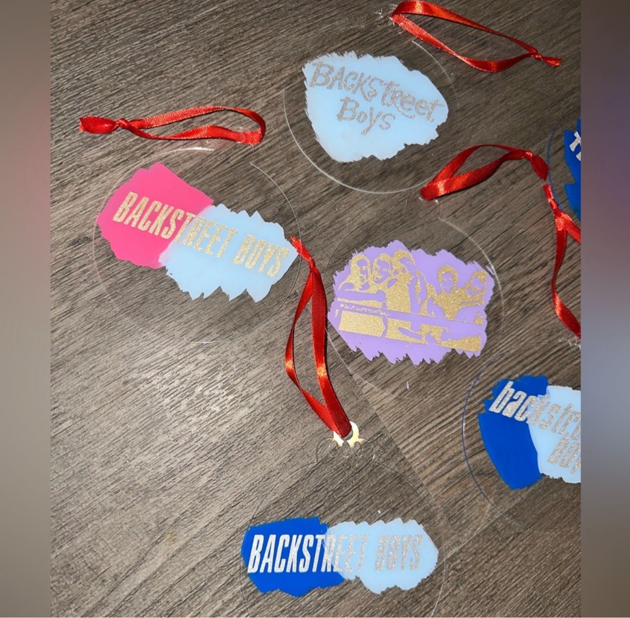 Backstreet Boys Millenium acrylic Christmas tree ornaments