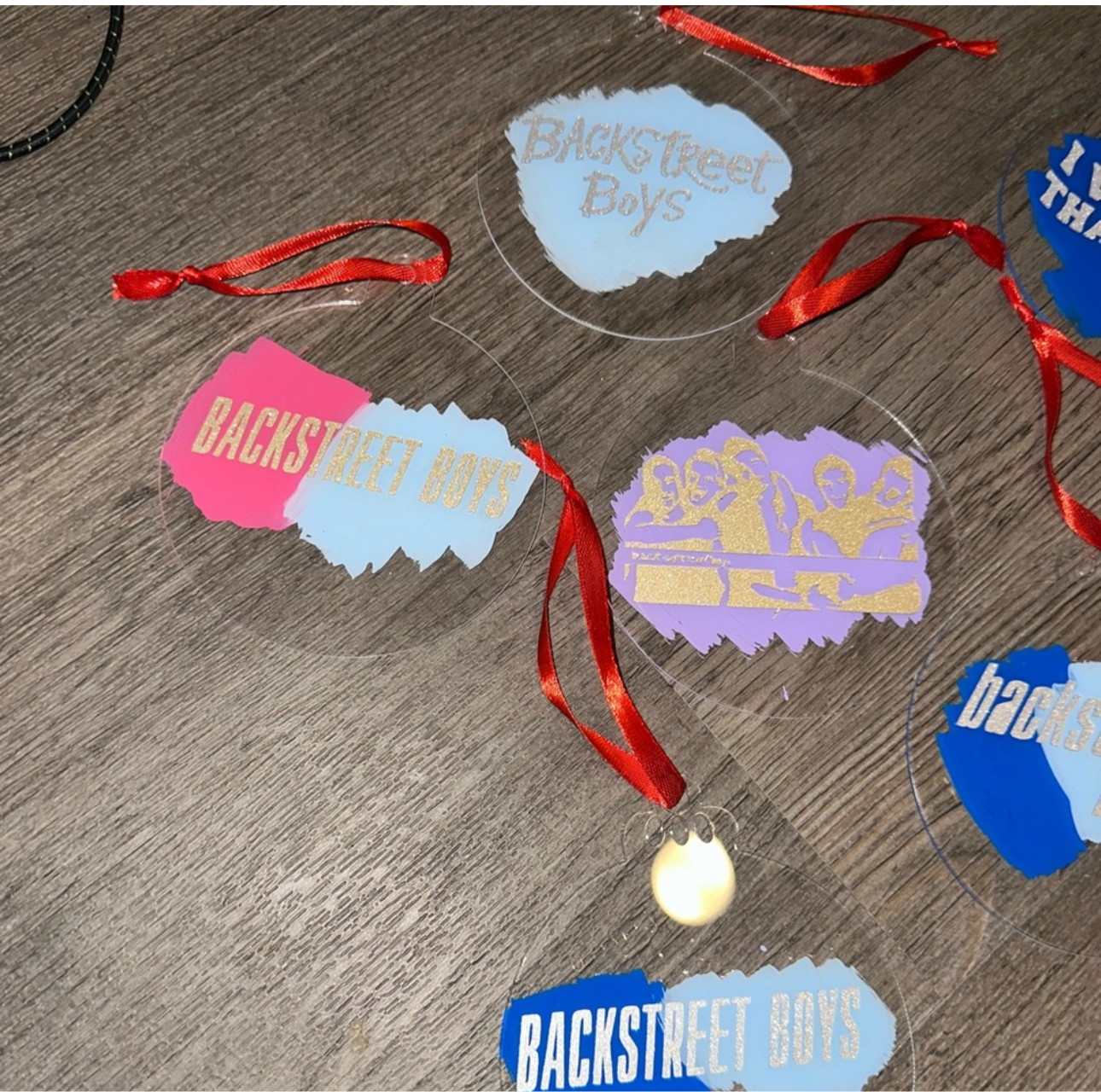 Backstreet Boys Millenium acrylic Christmas tree ornaments