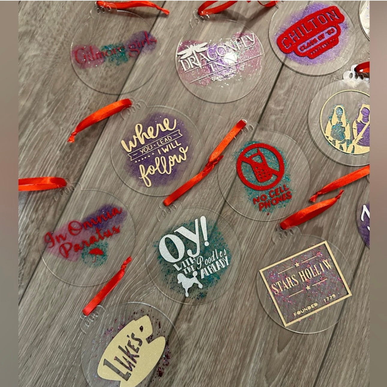 Gilmore girls inspired deluxe acrylic ornaments