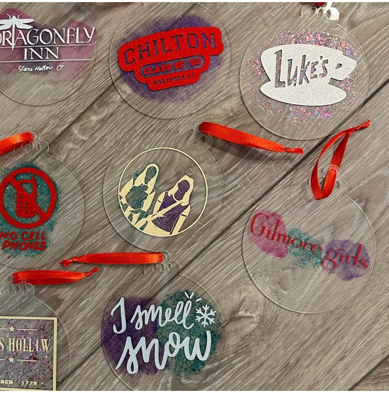 Gilmore girls inspired deluxe acrylic ornaments