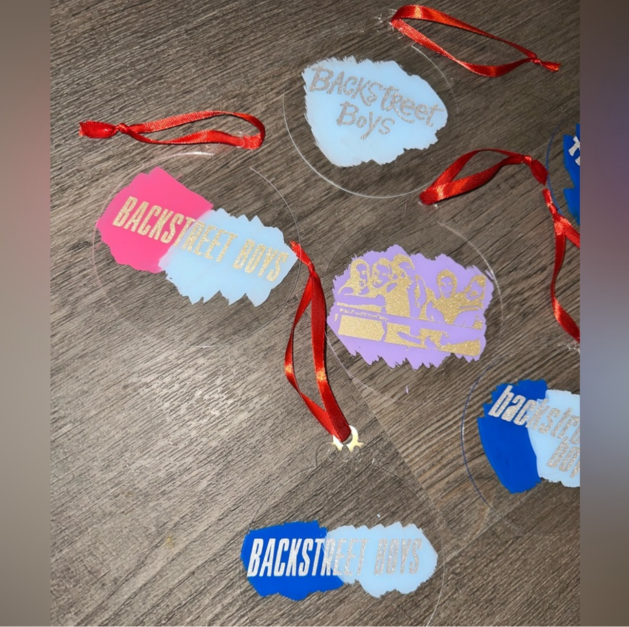Backstreet Boys Millenium acrylic Christmas tree ornaments