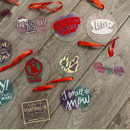 Gilmore girls inspired deluxe acrylic ornaments